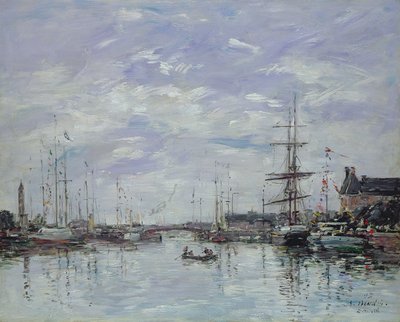 Deauville, der Dock von Eugene Louis Boudin